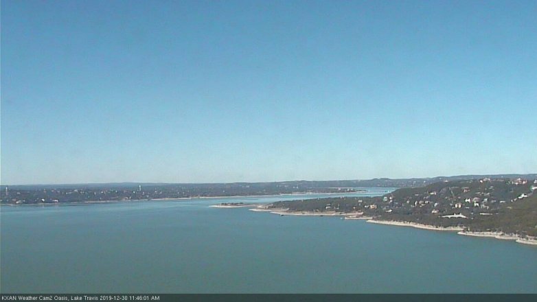 Lake Travis webcam, December 30, 2019 11:45 AM CT