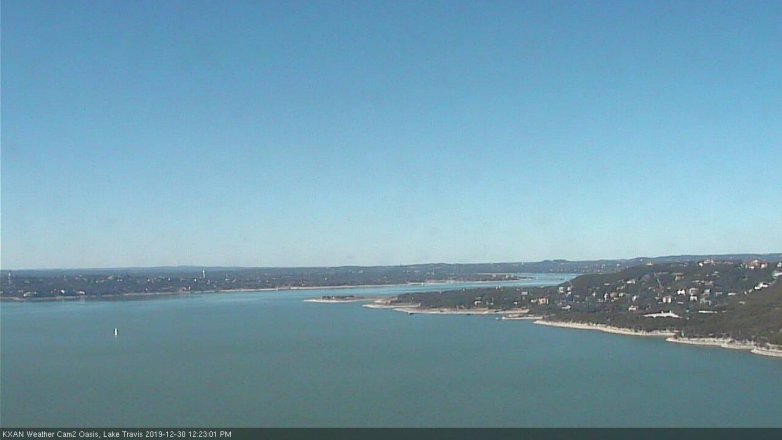 Lake Travis webcam, December 30, 2019 12:25 PM CT