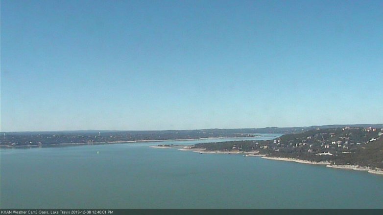 Lake Travis webcam, December 30, 2019 12:45 PM CT
