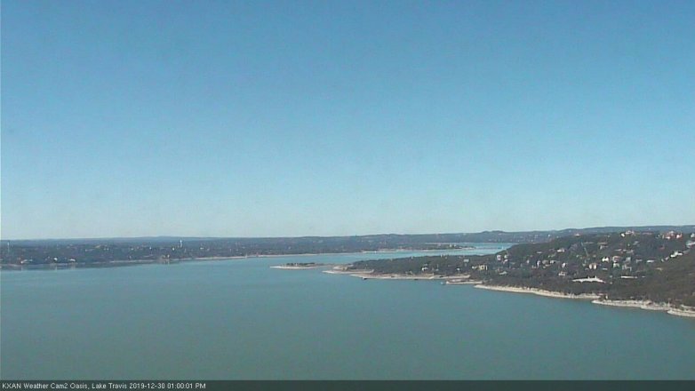 Lake Travis webcam, December 30, 2019 1:00 PM CT