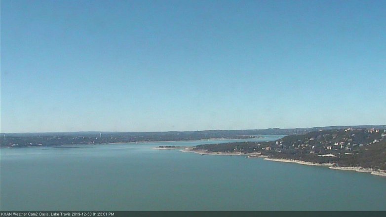 Lake Travis webcam, December 30, 2019 1:25 PM CT