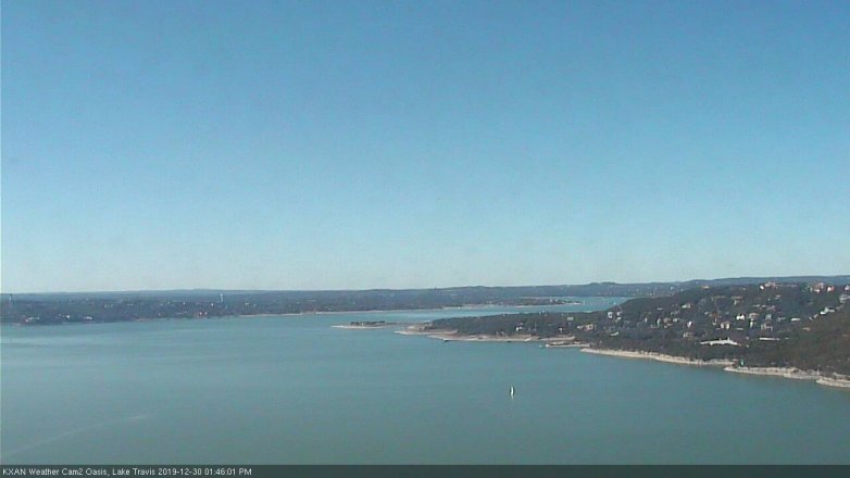 Lake Travis webcam, December 30, 2019 1:45 PM CT