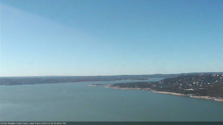 Lake Travis webcam, December 30, 2019 2:45 PM CT