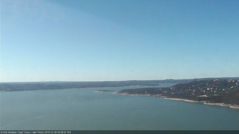 Lake Travis webcam, December 30, 2019 3:00 PM CT