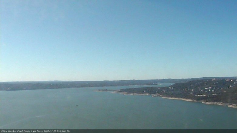 Lake Travis webcam, December 30, 2019 3:25 PM CT
