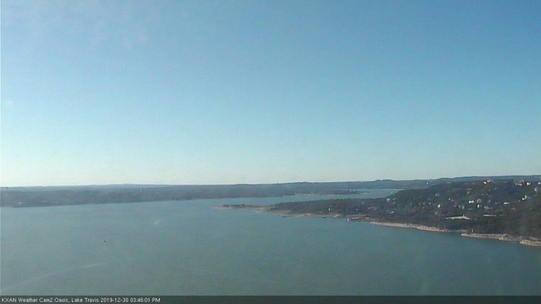 Lake Travis webcam, December 30, 2019 3:45 PM CT