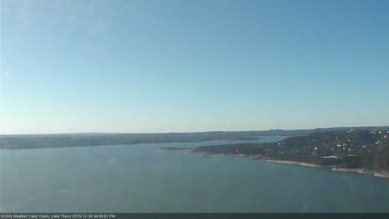 Lake Travis webcam, December 30, 2019 4:00 PM CT