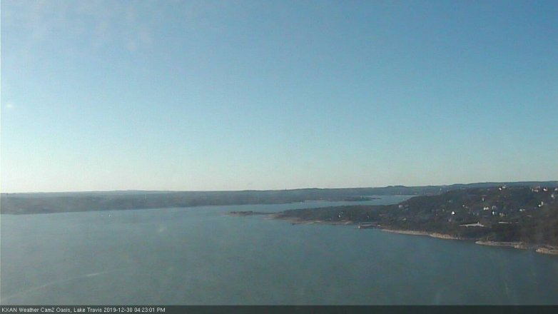 Lake Travis webcam, December 30, 2019 4:25 PM CT