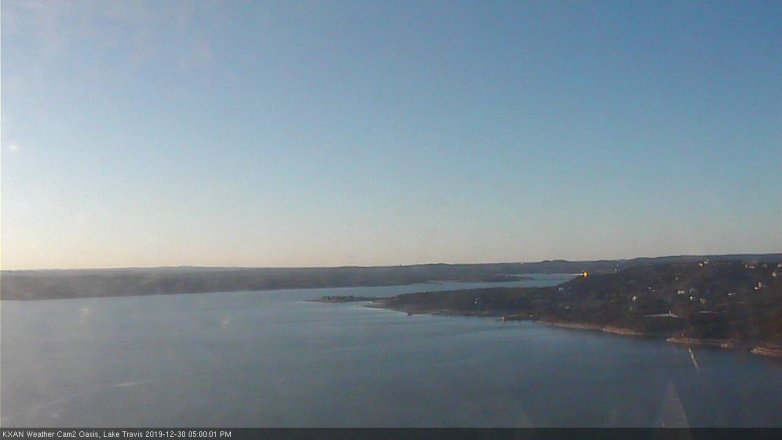 Lake Travis webcam, December 30, 2019 5:00 PM CT