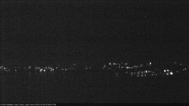 Lake Travis webcam, December 30, 2019 7:00 PM CT