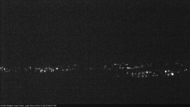 Lake Travis webcam, December 30, 2019 7:45 PM CT