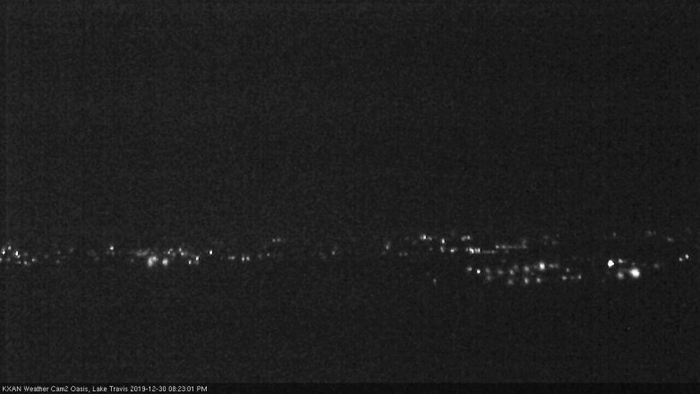 Lake Travis webcam, December 30, 2019 8:25 PM CT