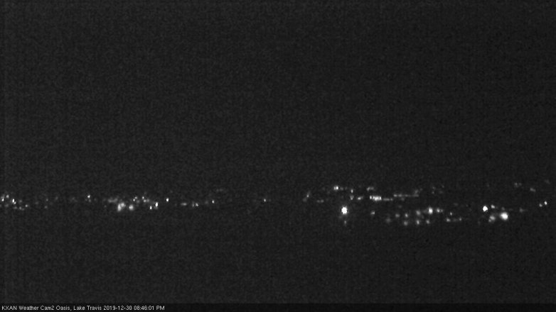 Lake Travis webcam, December 30, 2019 8:45 PM CT