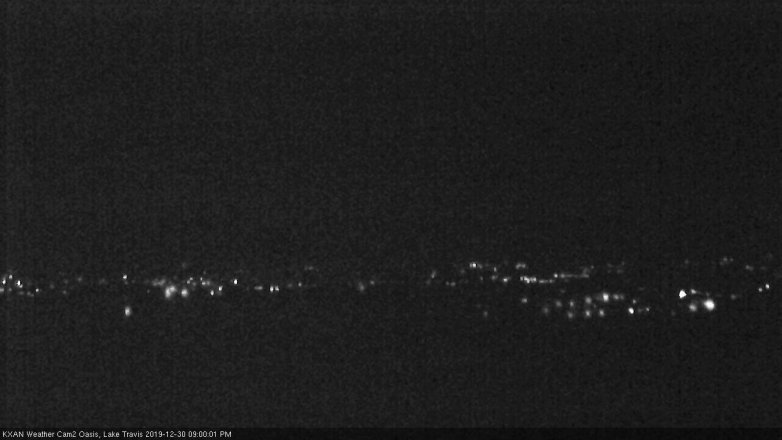 Lake Travis webcam, December 30, 2019 9:00 PM CT