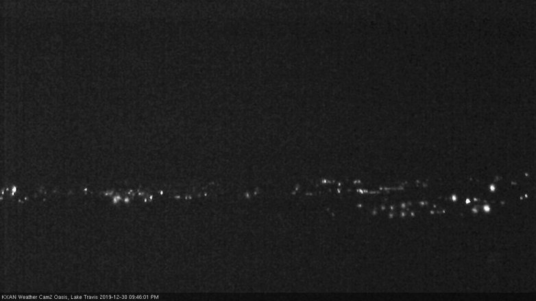 Lake Travis webcam, December 30, 2019 9:45 PM CT