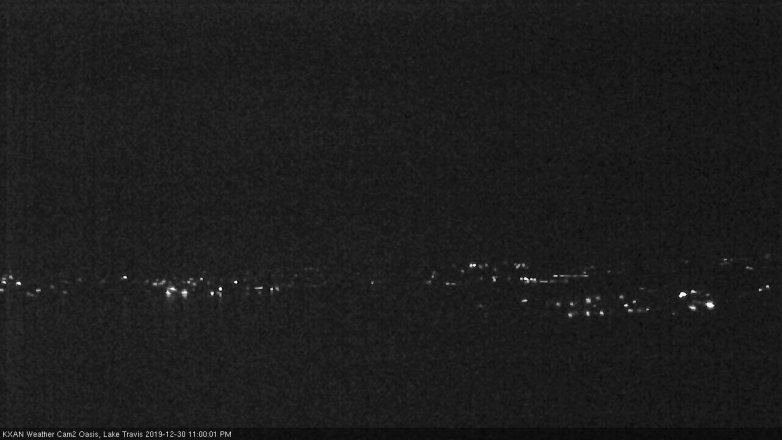 Lake Travis webcam, December 30, 2019 11:00 PM CT