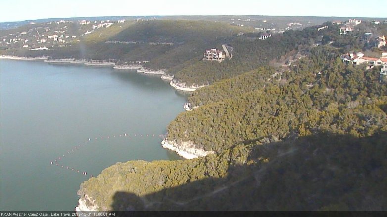 Lake Travis webcam, December 31, 2019 10:00 AM CT