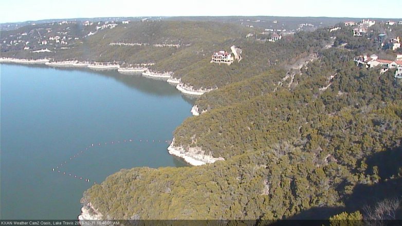 Lake Travis webcam, December 31, 2019 10:45 AM CT