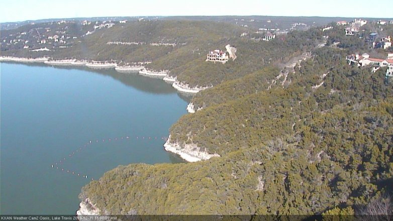 Lake Travis webcam, December 31, 2019 11:00 AM CT