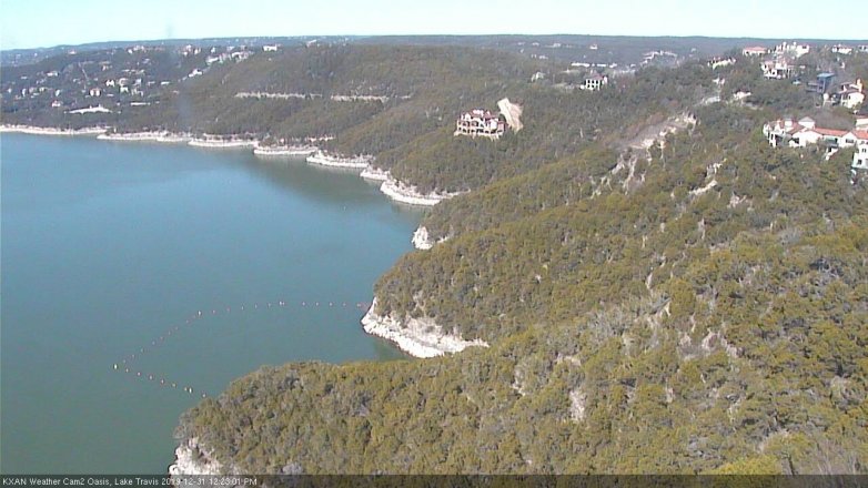 Lake Travis webcam, December 31, 2019 12:25 PM CT