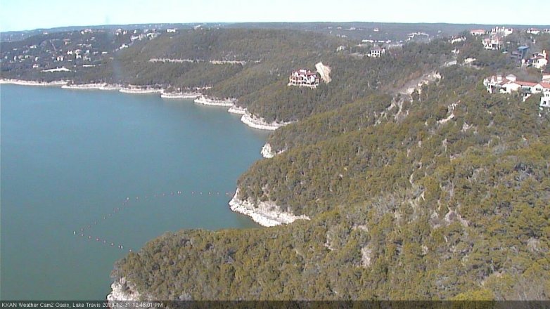 Lake Travis webcam, December 31, 2019 12:45 PM CT