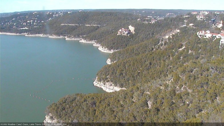 Lake Travis webcam, December 31, 2019 2:00 PM CT
