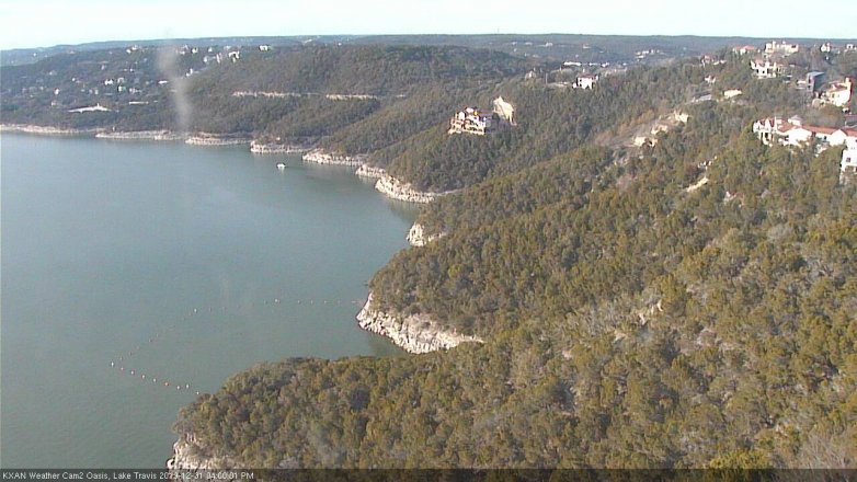 Lake Travis webcam, December 31, 2019 4:00 PM CT