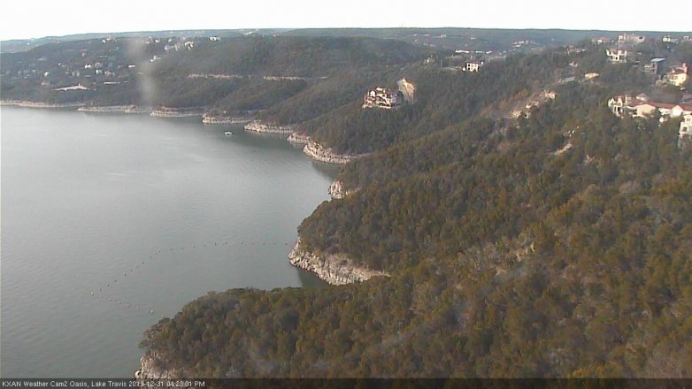 Lake Travis webcam, December 31, 2019 4:25 PM CT