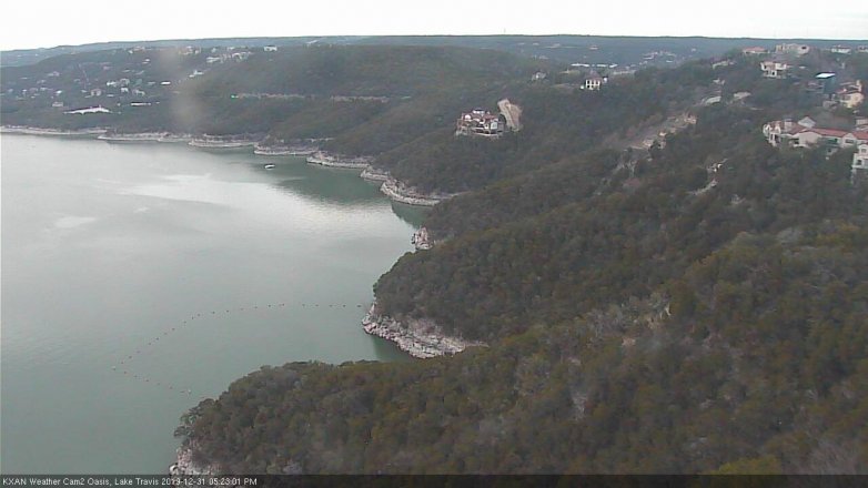 Lake Travis webcam, December 31, 2019 5:25 PM CT