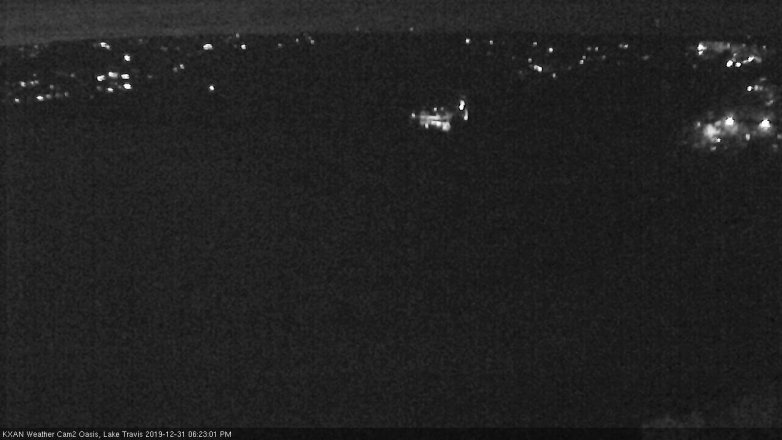 Lake Travis webcam, December 31, 2019 6:25 PM CT