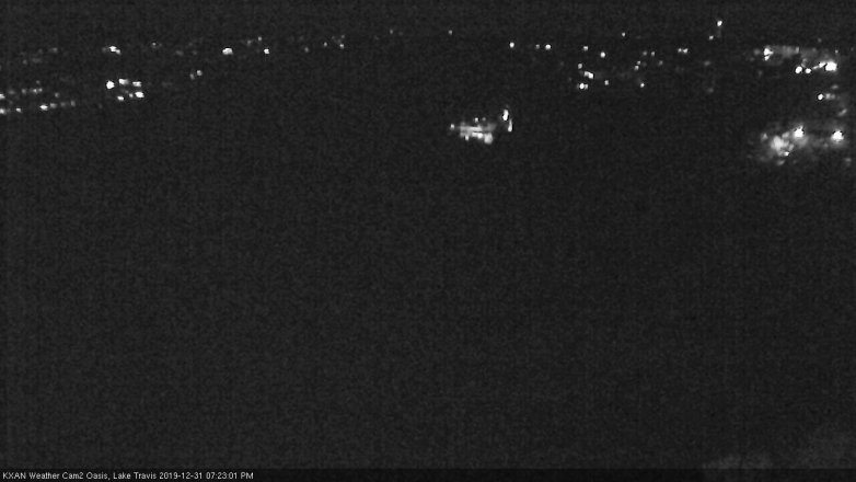 Lake Travis webcam, December 31, 2019 7:25 PM CT
