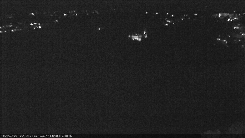 Lake Travis webcam, December 31, 2019 7:45 PM CT