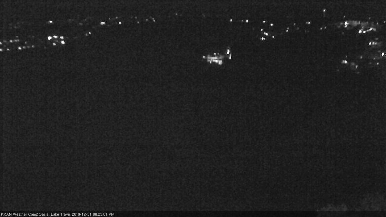 Lake Travis webcam, December 31, 2019 8:25 PM CT