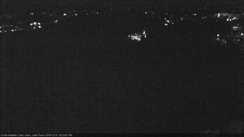 Lake Travis webcam, December 31, 2019 10:25 PM CT