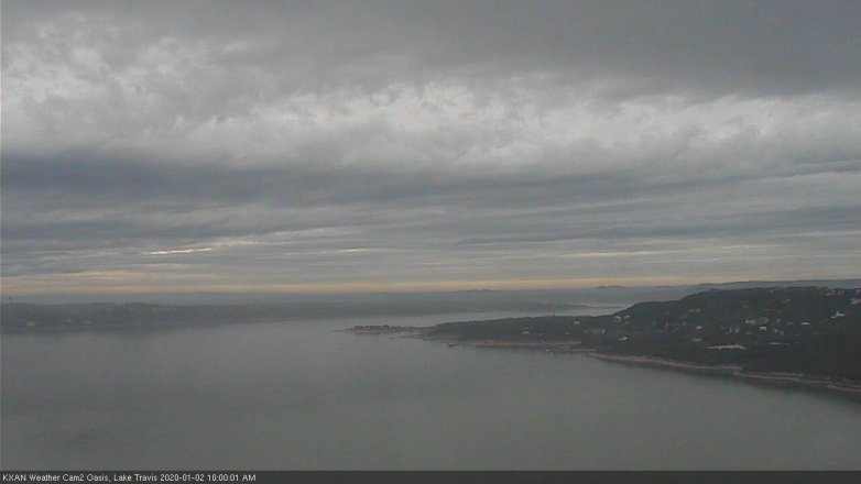 Lake Travis webcam, January 2, 2020 10:00 AM CT