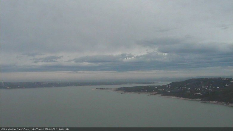 Lake Travis webcam, January 2, 2020 11:00 AM CT