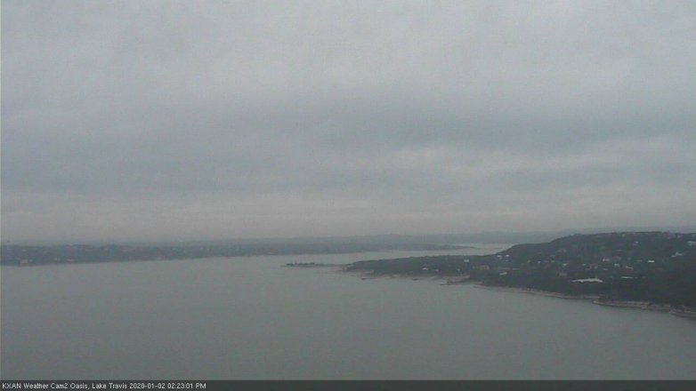 Lake Travis webcam, January 2, 2020 2:25 PM CT