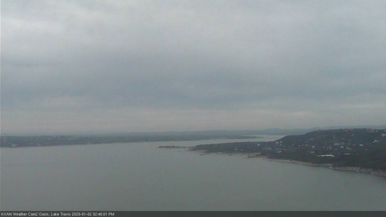 Lake Travis webcam, January 2, 2020 2:45 PM CT