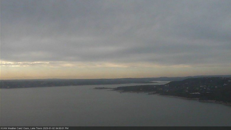 Lake Travis webcam, January 2, 2020 4:00 PM CT