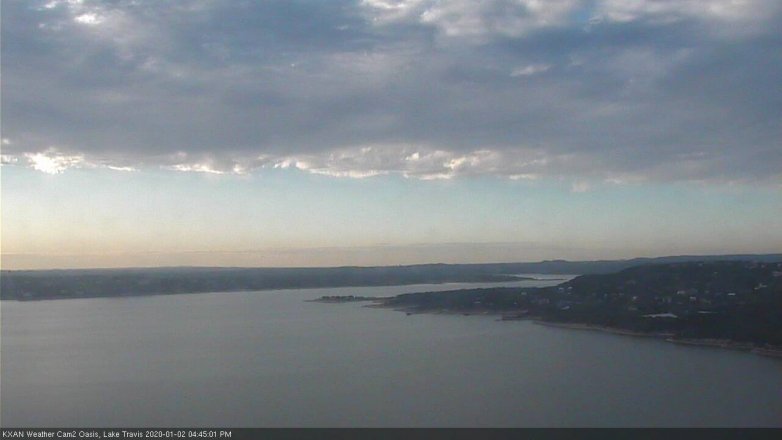 Lake Travis webcam, January 2, 2020 4:45 PM CT