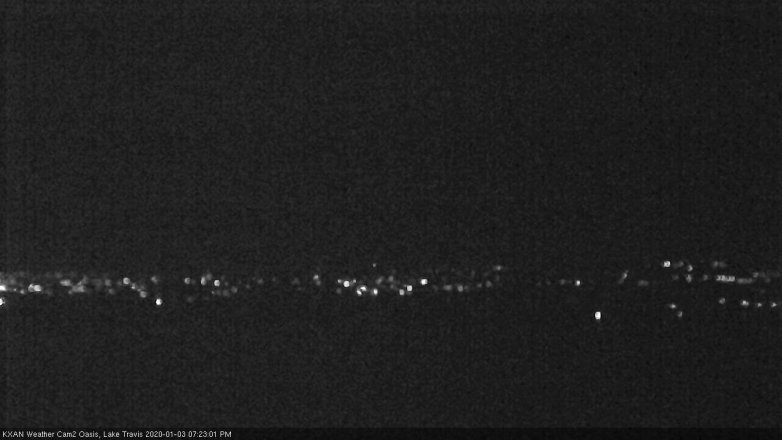 Lake Travis webcam, January 3, 2020 7:25 PM CT