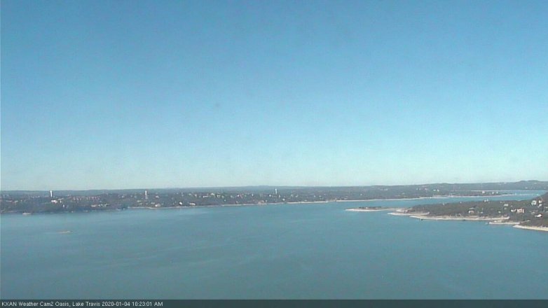Lake Travis webcam, January 4, 2020 10:25 AM CT