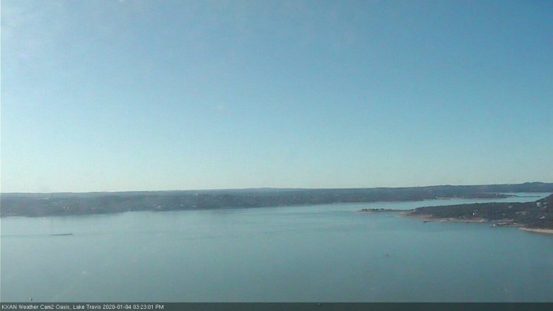 Lake Travis webcam, January 4, 2020 3:25 PM CT
