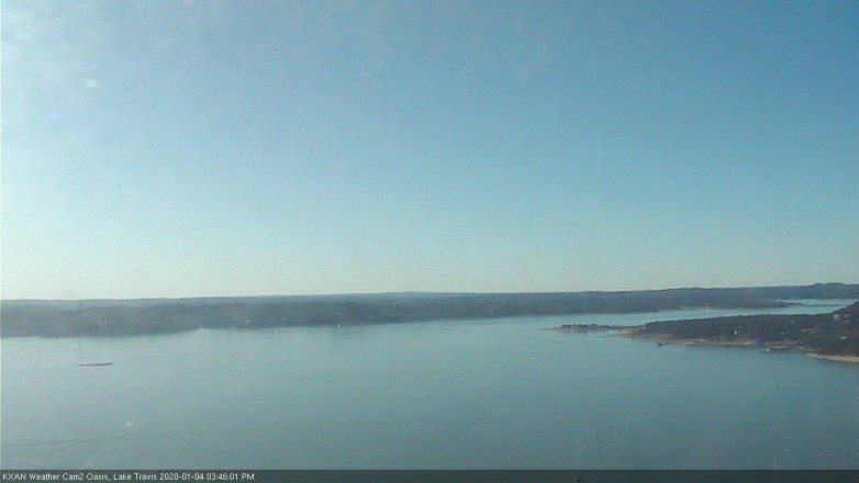 Lake Travis webcam, January 4, 2020 3:45 PM CT