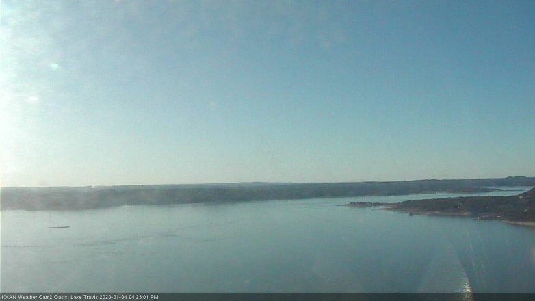 Lake Travis webcam, January 4, 2020 4:25 PM CT