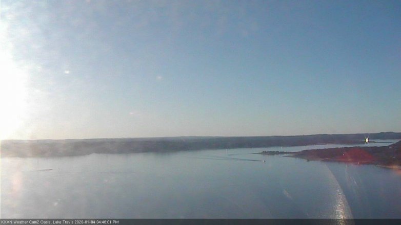 Lake Travis webcam, January 4, 2020 4:45 PM CT