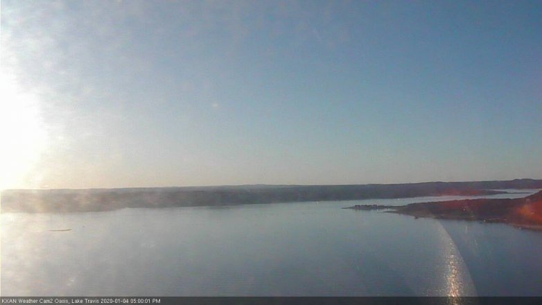 Lake Travis webcam, January 4, 2020 5:00 PM CT