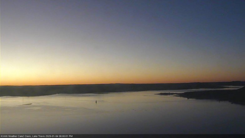Lake Travis webcam, January 4, 2020 6:00 PM CT