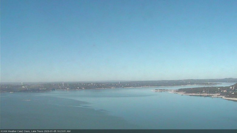 Lake Travis webcam, January 5, 2020 10:25 AM CT