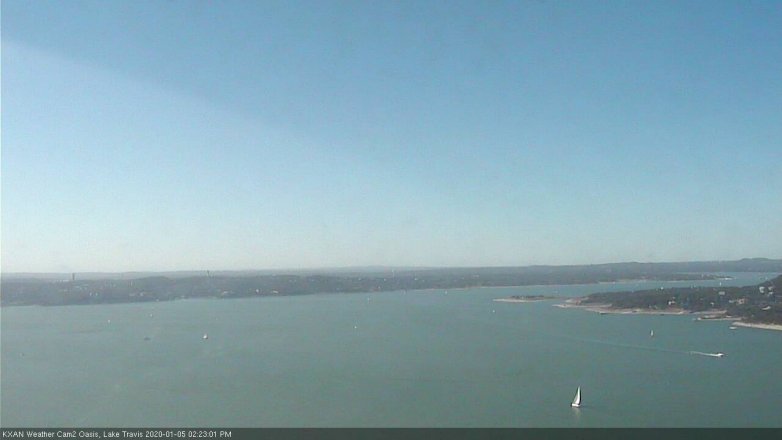 Lake Travis webcam, January 5, 2020 2:25 PM CT